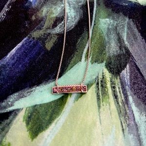 Kendra Scott drusy rectangular necklace, NWOT